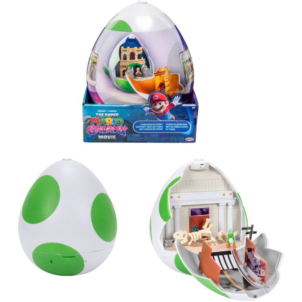 Super Mario Galaxy Movie - Yoshi Egg Playset with 1.5" Yoshi & Exclusive Fire
